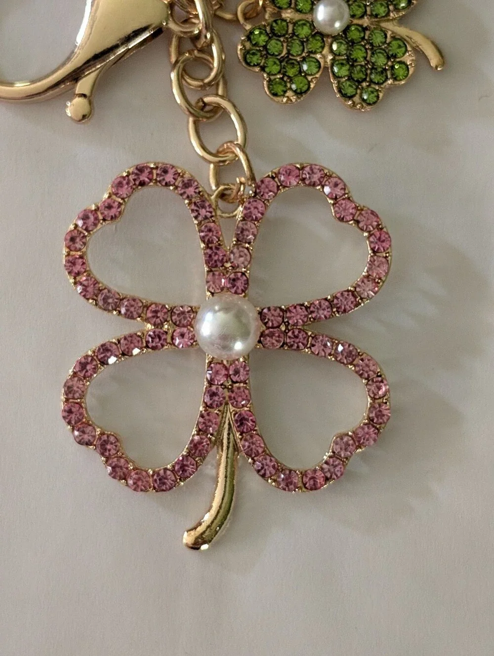 Chloe Accessory - Lucky Four Leaf Clover Bag Charm / Keychain
